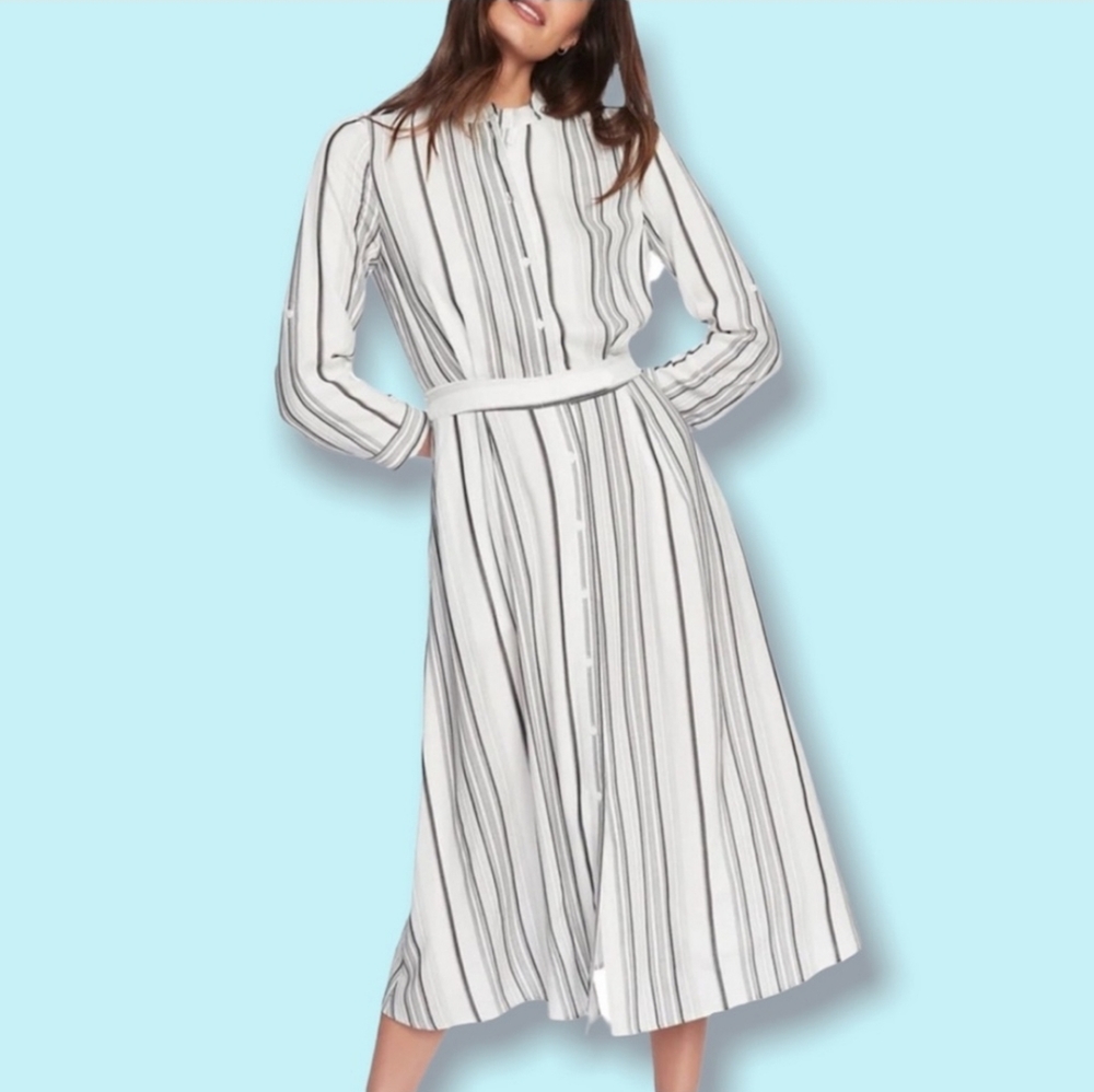 Court & Rowe Jamesport Shirtdress in Ecru, Size 8